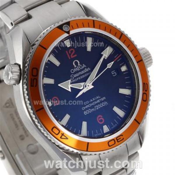 Waterproof UK Sale Omega Seamaster Automatic Replica Watches With Black Dials For Men