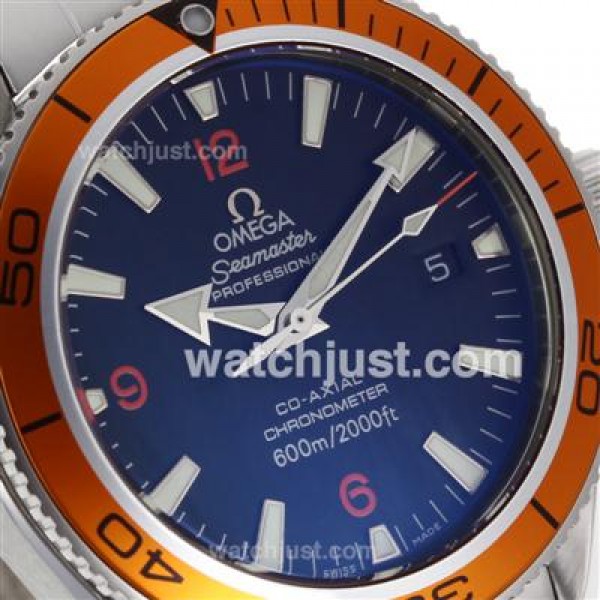 Waterproof UK Sale Omega Seamaster Automatic Replica Watches With Black Dials For Men