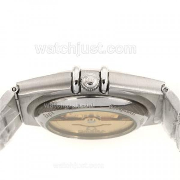 Best UK Sale Omega Constellation Automatic Fake Watch With White Dial For Women