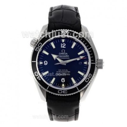 Waterproof UK Sale Omega Seamaster Automatic Replica Watches With Black Dials For Men