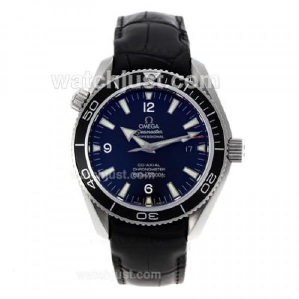Waterproof UK Sale Omega Seamaster Automatic Replica Watches With Black Dials For Men