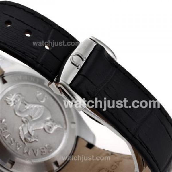 Waterproof UK Sale Omega Seamaster Automatic Replica Watches With Black Dials For Men