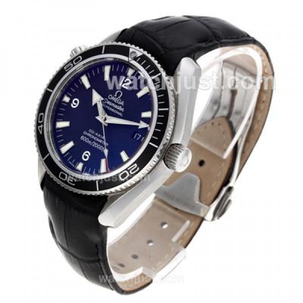 Waterproof UK Sale Omega Seamaster Automatic Replica Watches With Black Dials For Men