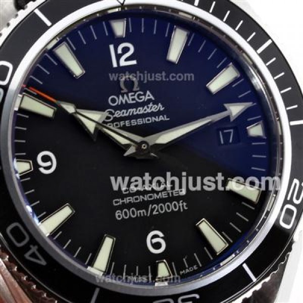 Waterproof UK Sale Omega Seamaster Automatic Replica Watches With Black Dials For Men