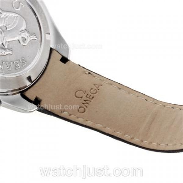 Waterproof UK Sale Omega Seamaster Automatic Replica Watches With Black Dials For Men