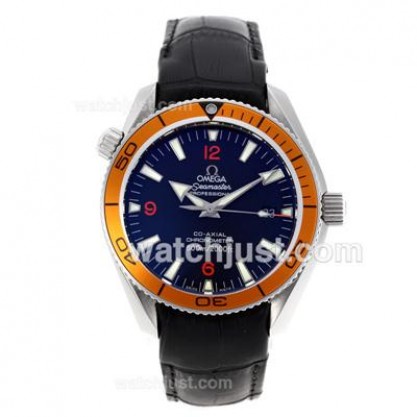 Perfect UK Sale Omega Seamaster Automatic Replica Watches With Black Dials For Men