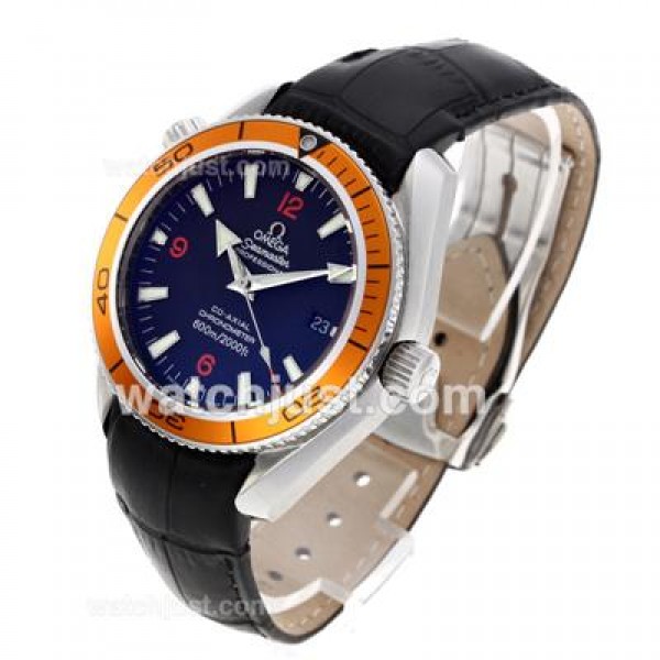 Perfect UK Sale Omega Seamaster Automatic Replica Watches With Black Dials For Men