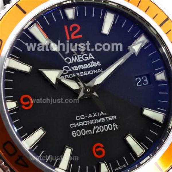 Perfect UK Sale Omega Seamaster Automatic Replica Watches With Black Dials For Men