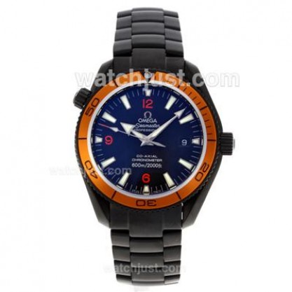 Perfect UK Sale Omega Seamaster Automatic Fake Watches With Black Dials For Men