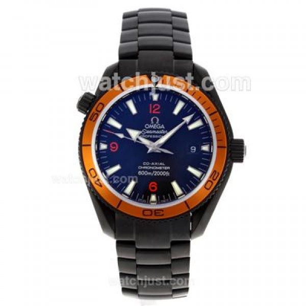 Perfect UK Sale Omega Seamaster Automatic Fake Watches With Black Dials For Men