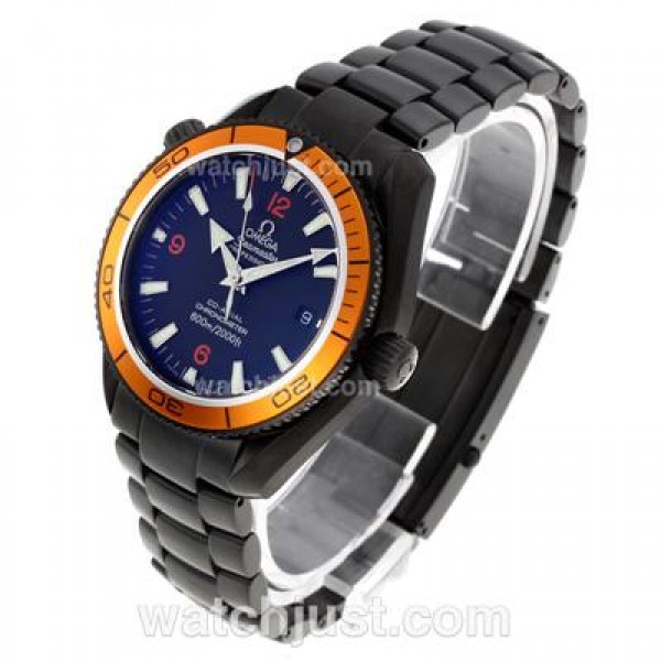 Perfect UK Sale Omega Seamaster Automatic Fake Watches With Black Dials For Men