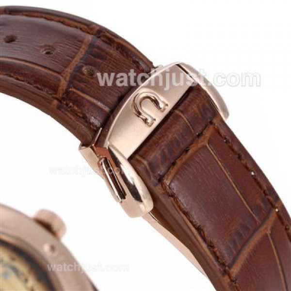 Perfect UK Omega Constellation Automatic Fake Watches With White Dials For Men